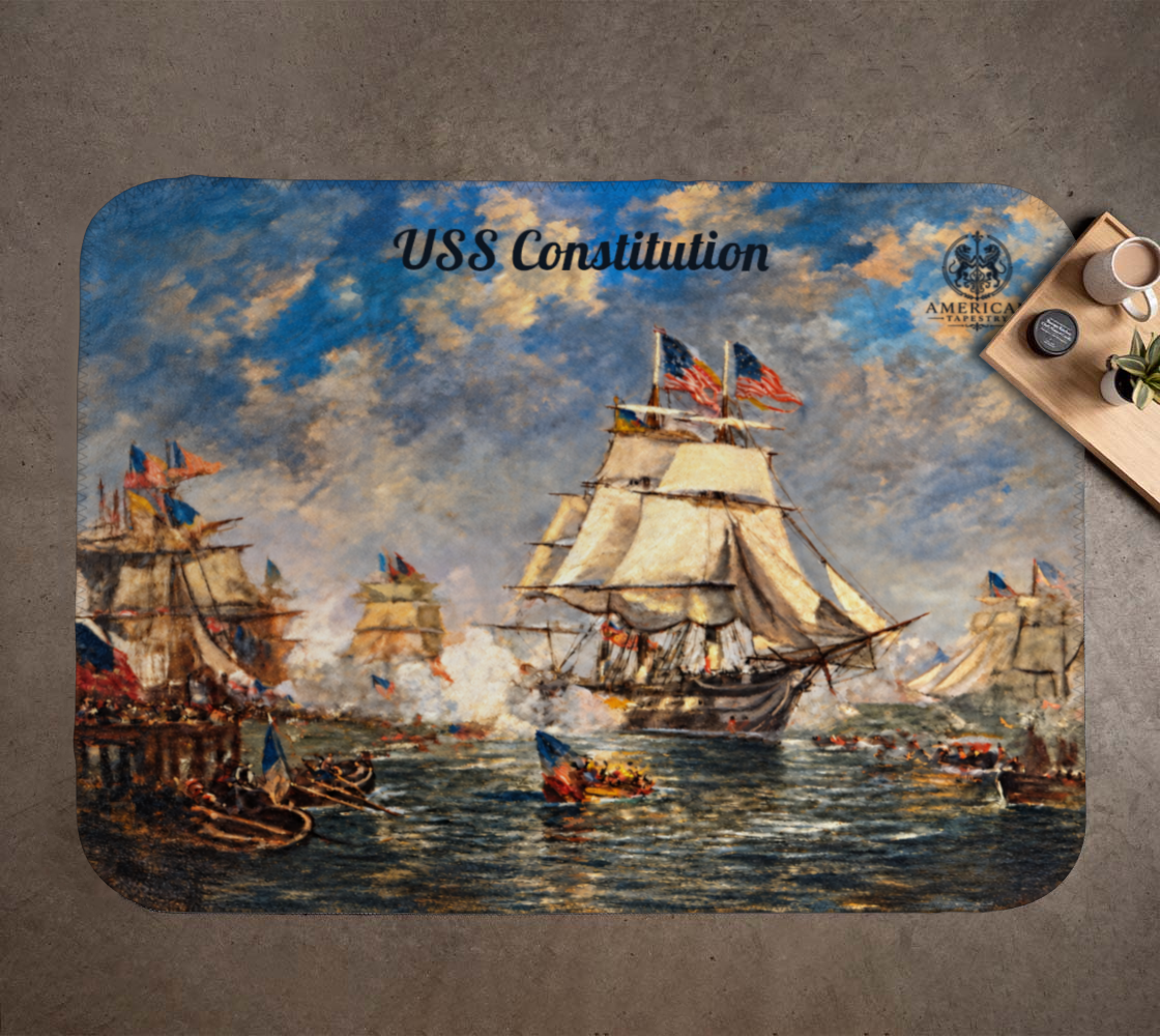 S, M, or L Throw Blankets — USS Constitution