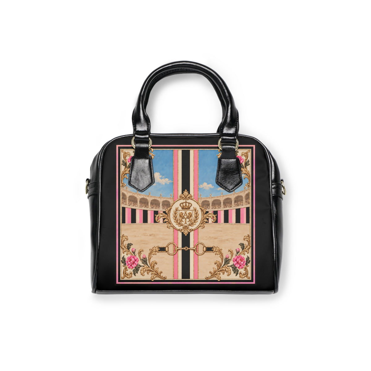 The Matador Collection-Satchel-Pink and Black
