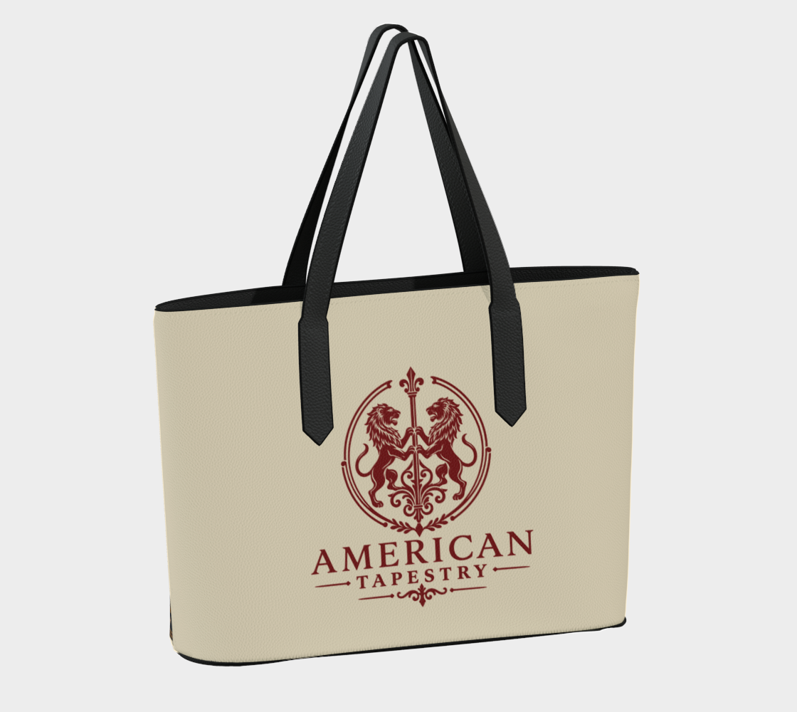 Tote — Return of the Constitution with Cream and Back Emblem in Crimson