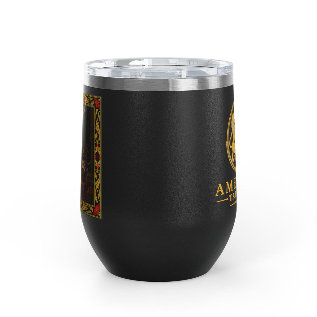 12oz Wine Tumbler — Witches' Dance in Black or Red