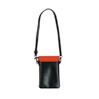 Crossbody Phone Case & Wallet — Interior Scene — Sunrise Ombré with Orange