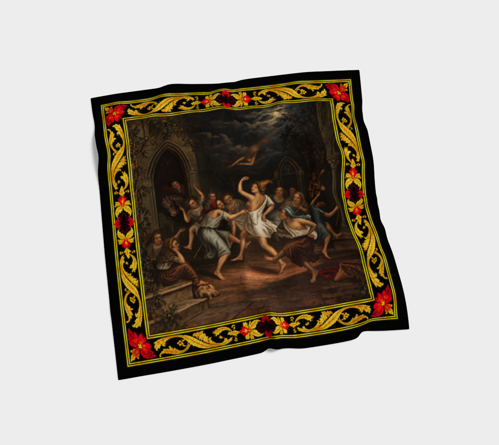 100% Silk Scarf — The Witches’ Dance