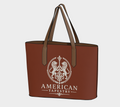 Tote — Inspired by Louis C. Tiffany (1848–1933) — White Lions on Cognac