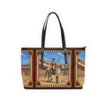 The Matador Collection-Tote-Red Cameo Bull with Brown