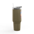 40 oz Insulated Travel Mug — USS Constitution — Multiple Colors in Black Text
