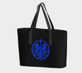 Tote-Rainbow Lions — Inspired by Louis C. Tiffany (1848–1933) — Blue