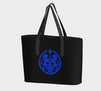 Tote-Rainbow Lions — Inspired by Louis C. Tiffany (1848–1933) — Blue
