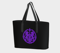 Tote-Rainbow Lions — Inspired by Louis C. Tiffany (1848–1933) — Purple