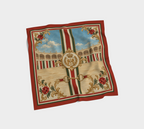 The Matador Collection: 100% Silk Scarf in Cognac