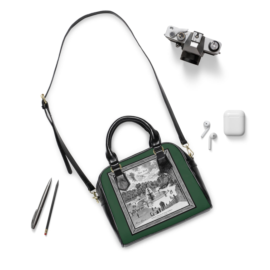 Satchel Bag — Bethesda Fountain, Central Park, NYC — Archival Green