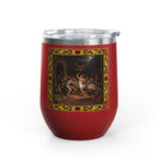 12oz Wine Tumbler — Witches' Dance in Black or Red