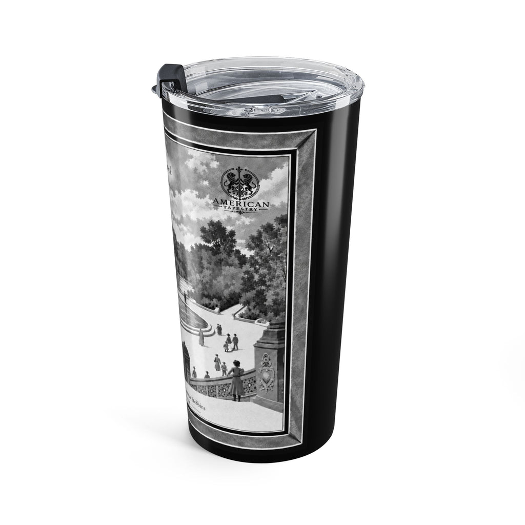 20 oz Steel Tumbler— Bethesda Fountain, Central Park, NYC — Archival Black