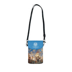Crossbody Phone Case & Wallet Crossbody Bag — Return of the Constitution — Sky Blue with White Emblem