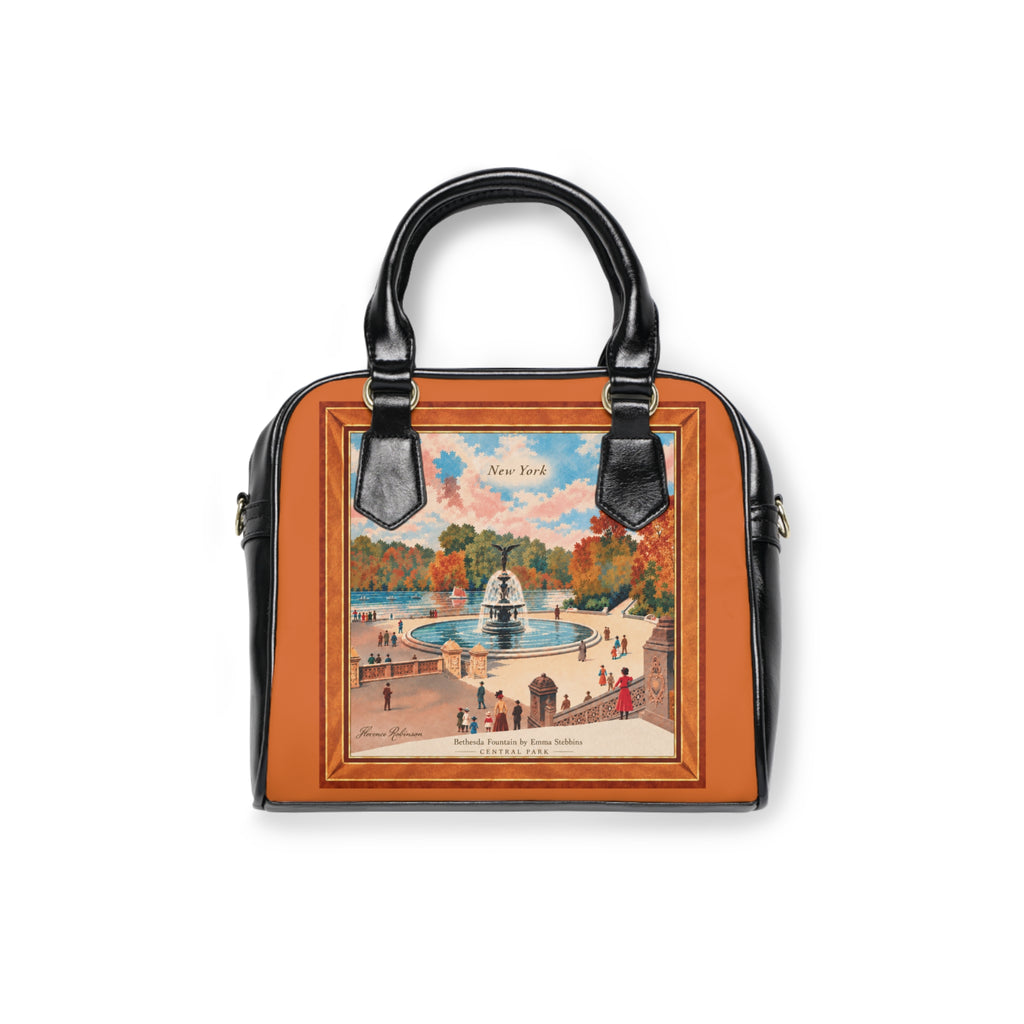 Satchel Bag — Bethesda Fountain, Central Park, NYC — Orange