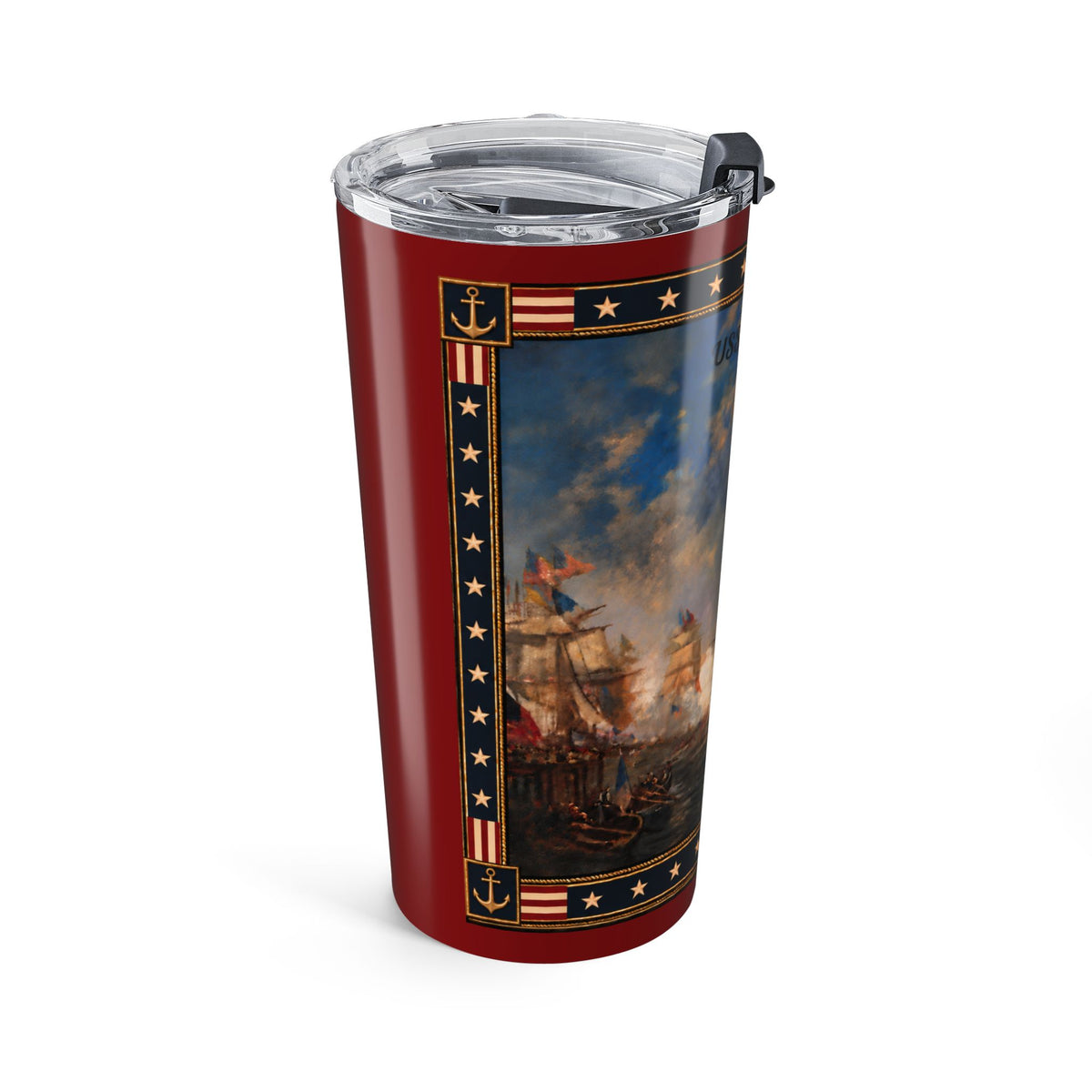 20 oz Tumbler — USS Constitution — Red