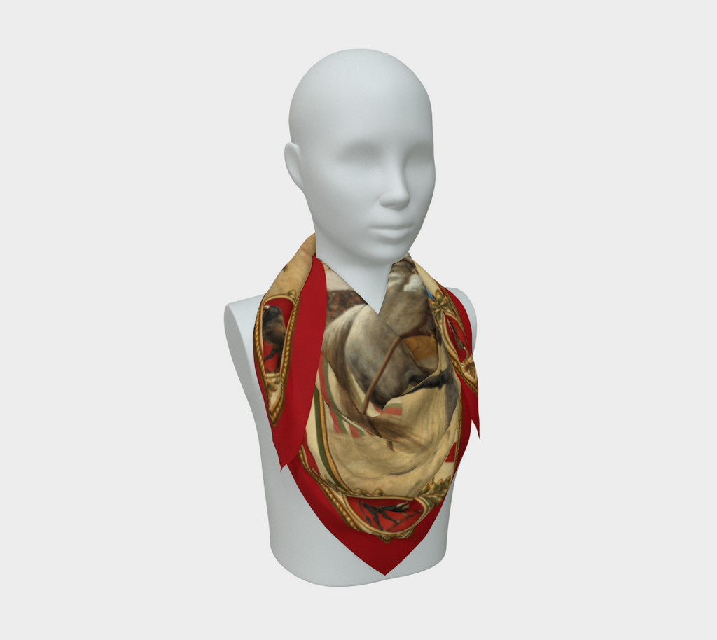 The Matador Collection-100% Silk Scarf-Brick Red