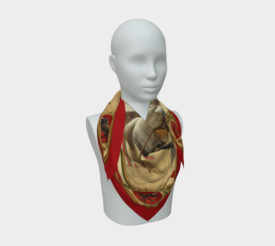 The Matador Collection-100% Silk Scarf-Brick Red