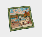 100% Silk Scarf — Bethesda Fountain, Central Park, NYC — Green