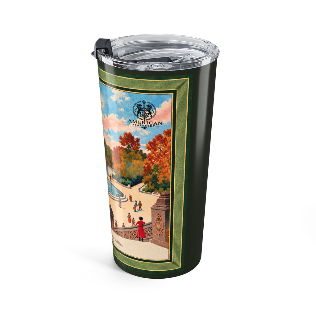 20 oz Steel Tumbler — Bethesda Fountain, Central Park, NYC — Green