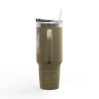 40 oz Insulated Travel Mug — USS Constitution — Multiple Colors in Black Text