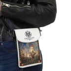 Crossbody Phone Case & Wallet Crossbody Bag — Return of the Constitution — White with Deep Navy Emblem