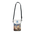 Crossbody Phone Case & Wallet Crossbody Bag — Return of the Constitution — White with Sky Blue Emblem