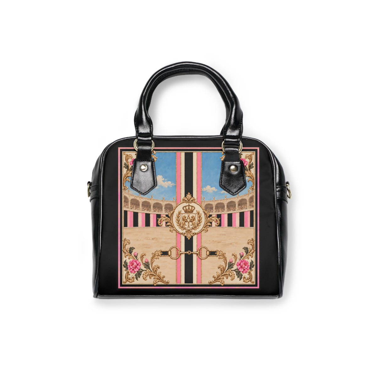 The Matador Collection-Satchel-Pink and Black