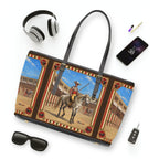 The Matador Collection-Tote-Red Cameo Bull with Brown
