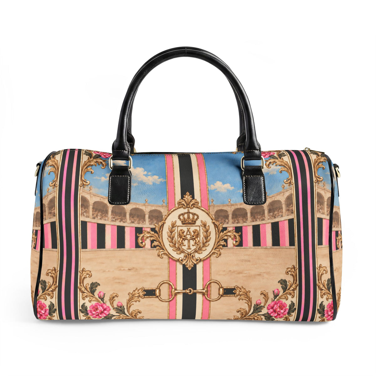 The Matador Collection-Barrel Bag-Pink and Black