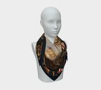 100% Silk Scarf — Return of the Constitution — Deep Navy Border