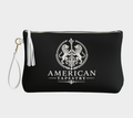 Large Wristlet Bag — Inspired by Louis C. Tiffany (1848–1933) — White Lions on Black