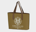 Tote — Inspired by Louis C. Tiffany (1848–1933) — White Lions on Olive Khaki