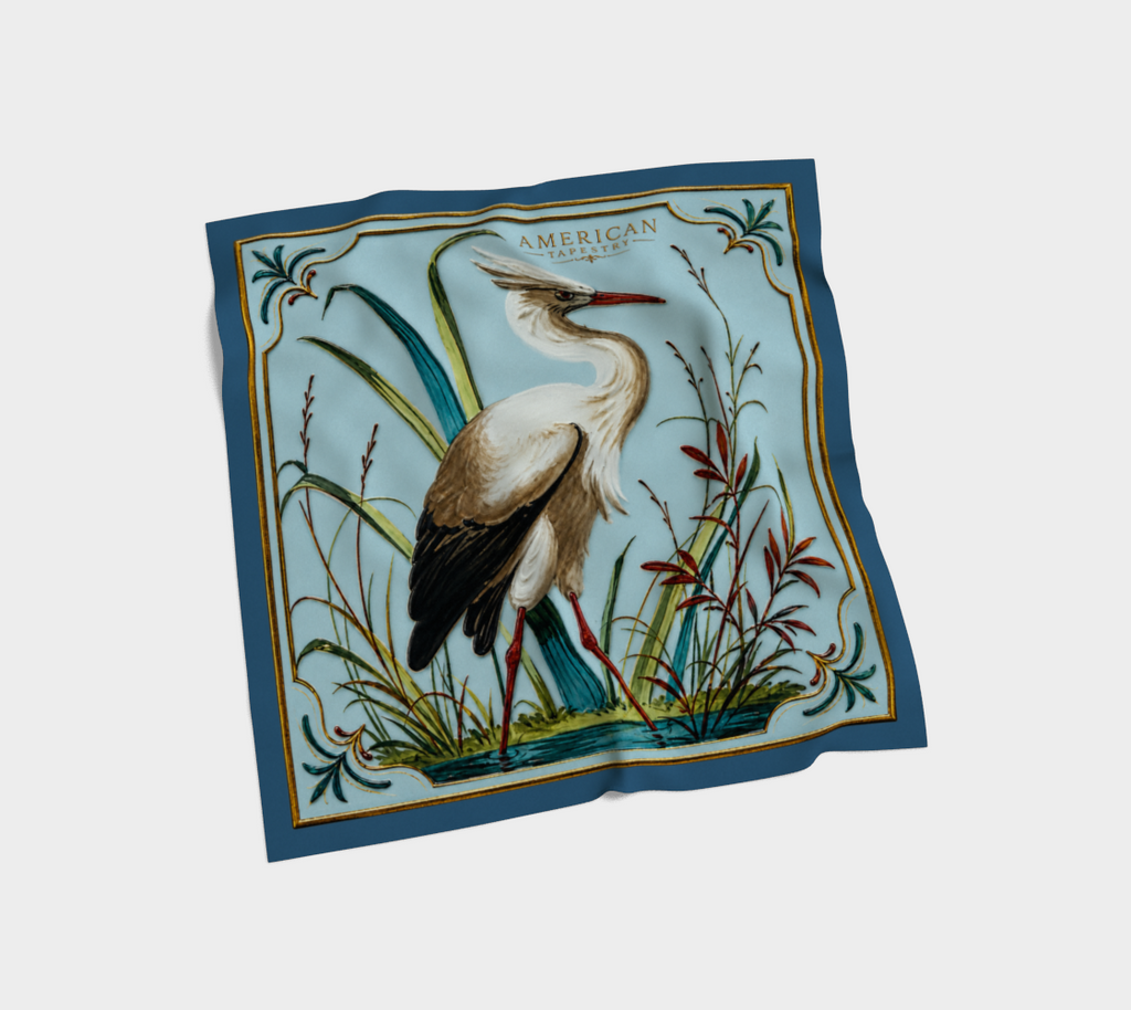 Art Nouveau 100% Silk Scarf — The Heron Collection
