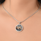 Cloche Necklace-USS Constitution in Silver
