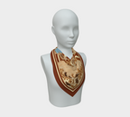 The Matador Collection-100% Silk Scarf-Cognac