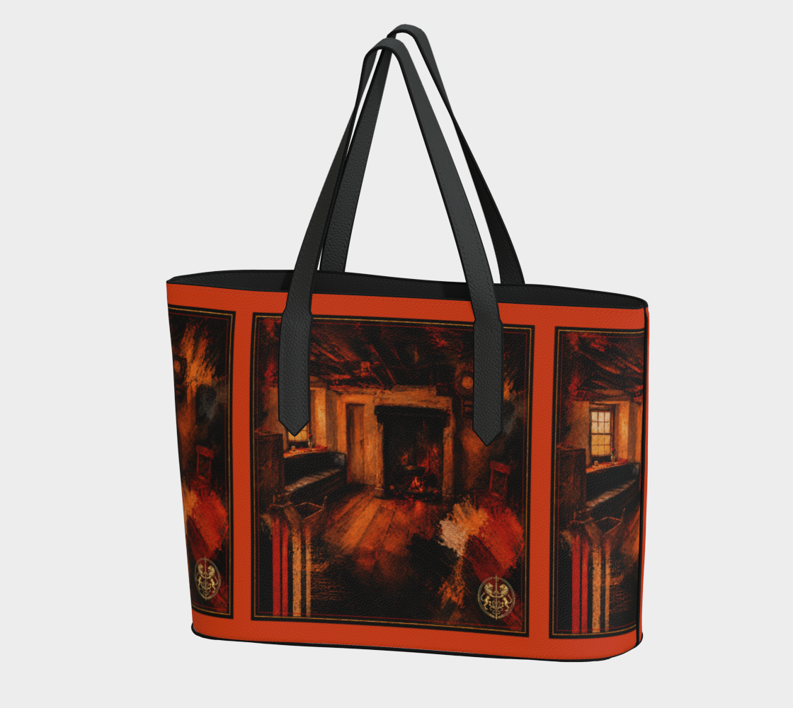Tote — Interior Scene — Sunrise Ombré with Orange