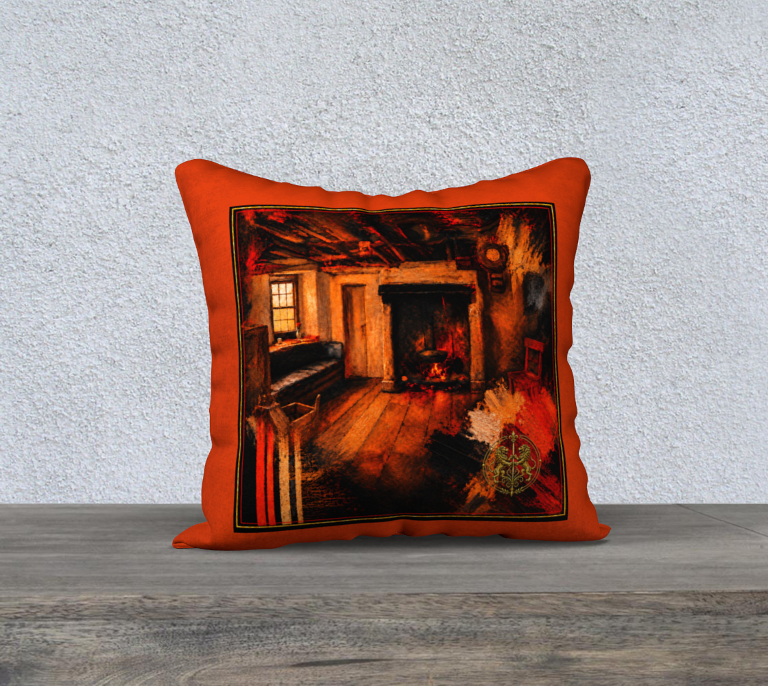 Pillowcase — Interior Scene — Orange