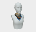 100% Silk Scarf — Return of the Constitution — Sky Blue Border