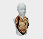 The Matador Collection-100% Silk Scarf-Orange and Black