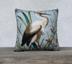 Art Nouveau Linen Canvas Pillowcase — The Heron Collection