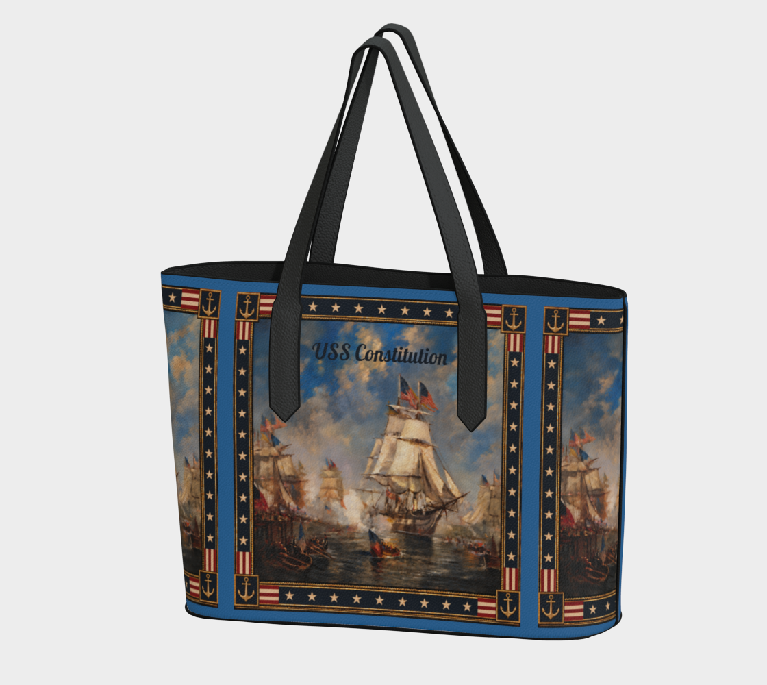 Tote — Return of the Constitution with Sky Blue and Back Emblem in Deep Navy
