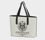 Tote — Inspired by Louis C. Tiffany (1848–1933) — Espresso Lions on Antique White