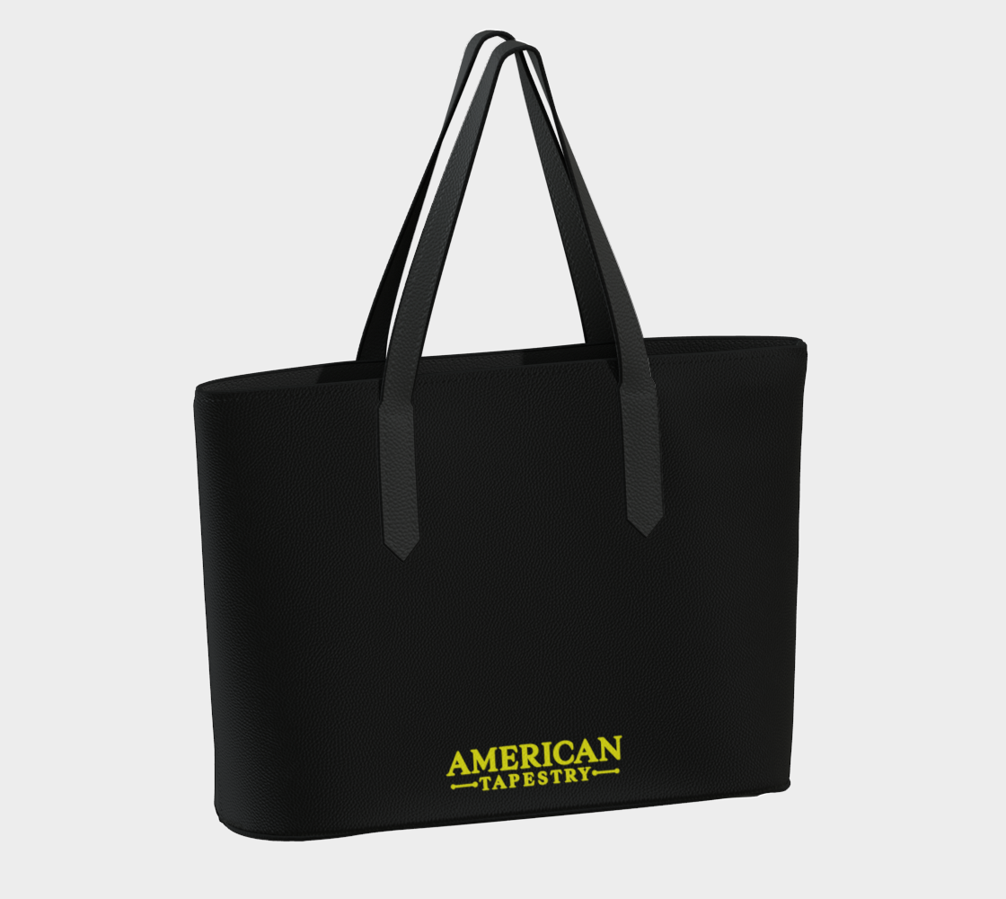 Tote-Rainbow Lions — Inspired by Louis C. Tiffany (1848–1933) — Yellow