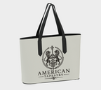 Tote — Inspired by Louis C. Tiffany (1848–1933) — Espresso Lions on Antique White