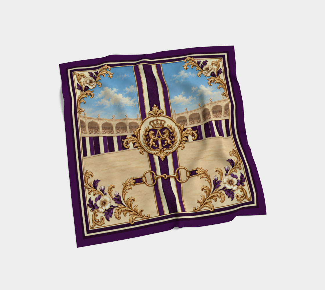 The Matador Collection-100% Silk Scarf-Royal Purple