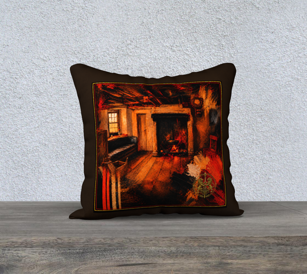 Pillowcase — Interior Scene — Brown