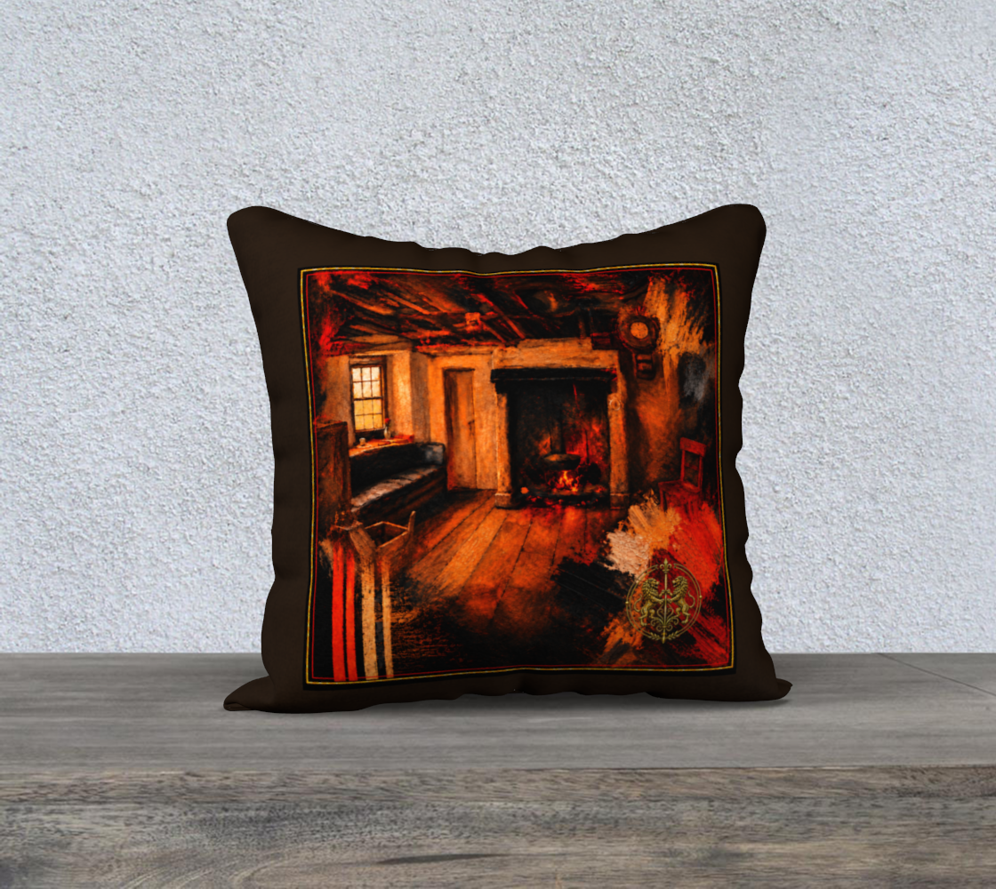 Pillowcase — Interior Scene — Brown