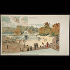 100% Silk Scarf — Bethesda Fountain, Central Park, NYC — Archival Green